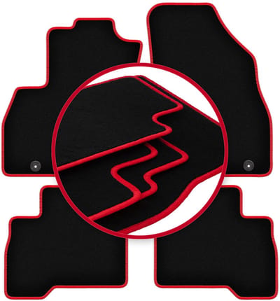 CARLUX-RED automatten voor: Peugeot Bipper combivan, Tepee (2007-2017)