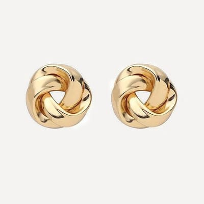 Margot Bardot Marinte Gold Large- Statement oorbellen goud