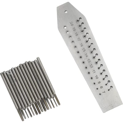 Joailliers Horlogers Taraud et Filière 28 Trous 14 Tailles Différentes Acier Inoxydable Montre Mini Micro Outil de Réparation gray