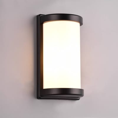 REALITY PUELO - Wandlamp - Zwart mat - excl. 1x E27 4 W - - Buitenverlichting - IP44