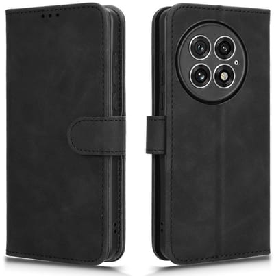 Coverup Hoesje - Geschikt voor OnePlus 13 Hoesje - Coverup Book Case - Zwart