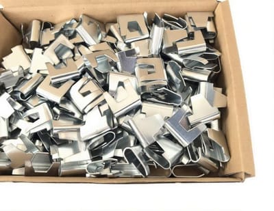250x Zware Draadgaasclips voor Kooien, Hekken en Gabions - 3-Pin Bevestiging