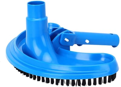 Dailygoods - Zwembadborstel - Zwembadreinigingsborstel - 2-in-1 functie - Blauw - Zuigkop - Handige reinigingstool - Geschikt voor elk zwembad - Compa...