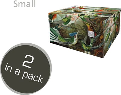 Dutch Design Brand - Dutch Design Storage Box Small - Opbergdoos - Opbergbox - Bewaardoos - Planten, Jungle, Kolibries - Art of Nature