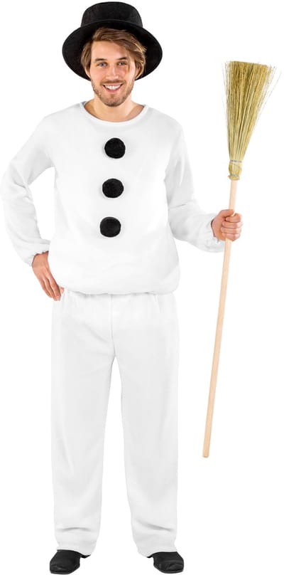 dressforfun - herenkostuum sneeuwman L - verkleedkleding kostuum halloween verkleden feestkleding carnavalskleding carnaval feestkledij partykleding - 300466