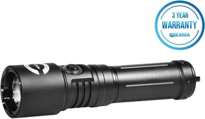 Oceama Manta - Duiklamp - Zaklamp voor onderwater - LED 2000 - Zwart