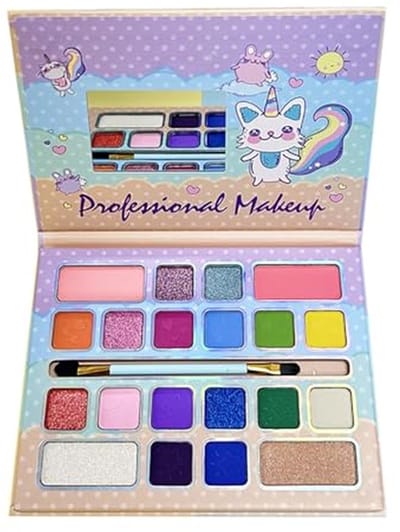 Make-Up Set voor Meisjes - Wasbare en Veilige Halloween Prinses Schminkset