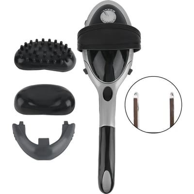 Handheld Elektrische Lichaamsmassager Infrarood Warmte Pijnverlichting Massagegereedschap black