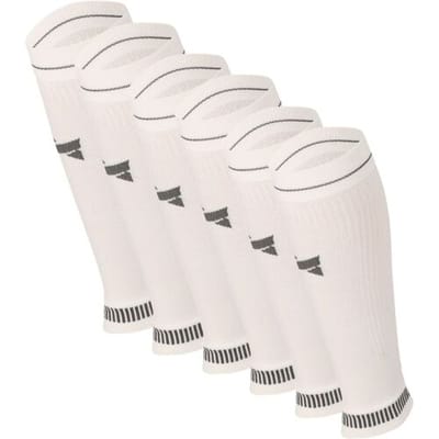 Xtreme Sockswear Kuit Sleeves Compressie Hardlopen - 6 paar - Voor Sport & Reizen - Unisex - Wit - Maat 35/38