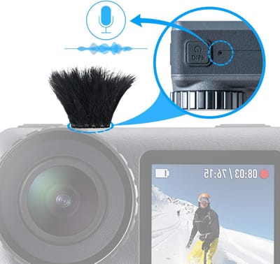 10 Stuks Windscherm voor Actiecamera's, Verminder Windruis met Effectieve Windschermen voor OSMO Action Cam
