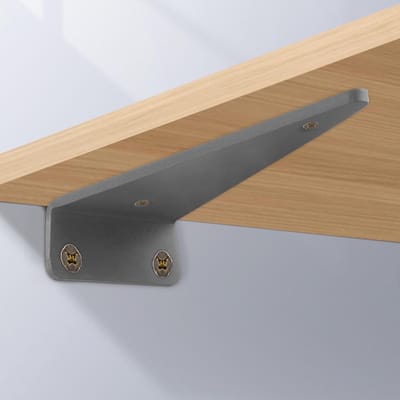 Wandplankhouder Set - Zwevende steunen - Planken Monteren - Massief IJzer Ontwerp - 15 cm - Zwart