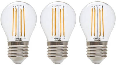 Kobi LED Filamentlamp E27 4W - 470lm - 3000K - 360° Licht - 230V - Kaarsvorm - Voor Woonruimte, Bedlamp of Vintage Armaturen - 3 stuks
