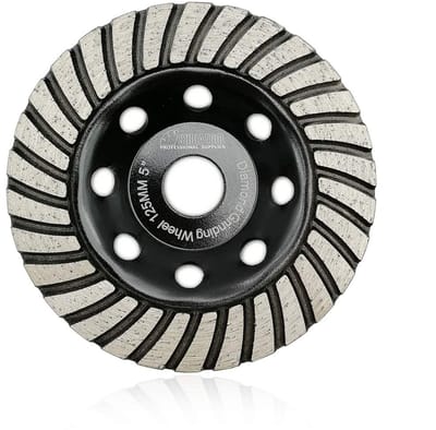 Diamant Doorslijpschijf - Slijpschijf Beton - Materiaal Bewerken - Turbo Sintered Ontwerp - 125 mm - Grijs
