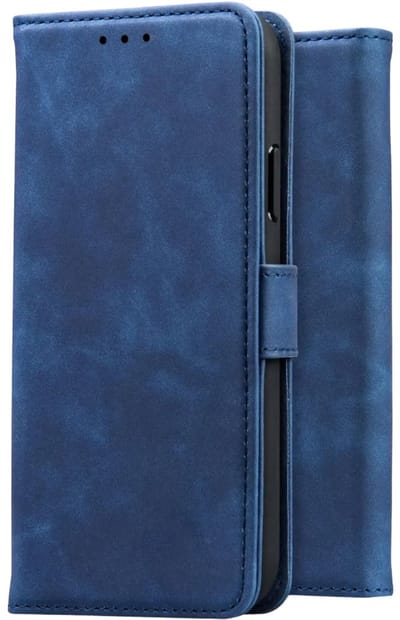 Rosso Element Geschikt voor Xiaomi Poco F8 Pro | Wallet Book Case | Portemonnee Hoesje | 3 Pasjes | Magneetsluiting | Stand Functie | Blauw
