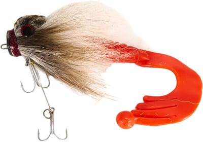 Plastic Kunstaas Muis - Vissen Lokken Grub - Vissen Vangen - Zachte Herten Haar - 110 Gram - Wit