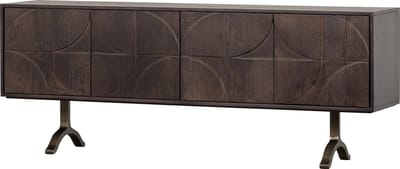 WOOOD Draw Dressoir - Mangohout - Walnoot - 70x180x40