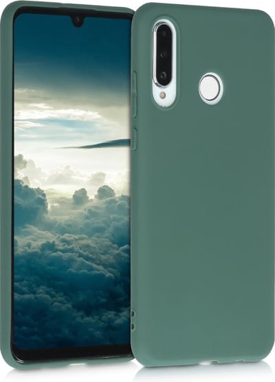 kwmobile telefoonhoesje geschikt voor Huawei P30 Lite - Hoesje voor smartphone - Back cover in blauwgroen