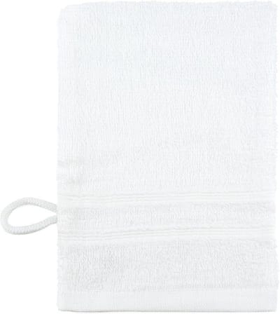 Washandjes, 8 Stuks, Wit, 15x22cm, 100% Katoen, Treb ADH