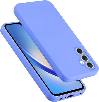 Cadorabo Hoesje geschikt voor Samsung Galaxy A34 5G in LIQUID LICHT PAARS - Beschermhoes gemaakt van flexibel TPU silicone Case Cover