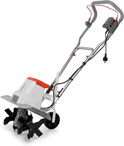Elektrische Grondfrees - Tuinfrees Cultivator - Bodem Losmaken - Variabele Werkbreedtes - 32 & 45cm Breed - Rood Grijs