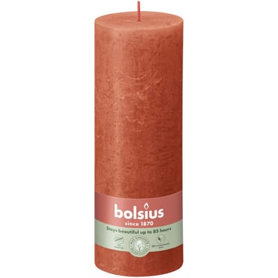 Bolsius Stompkaars Rustiek Earthly Orange - 19 cm / ø 7 cm