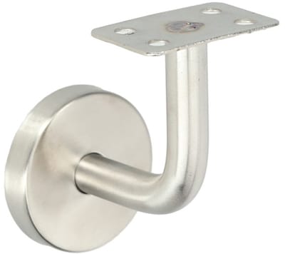 Trapleuninghouder - Zilver - Rond - Leuninghouder - RVS - Vlak Zadel