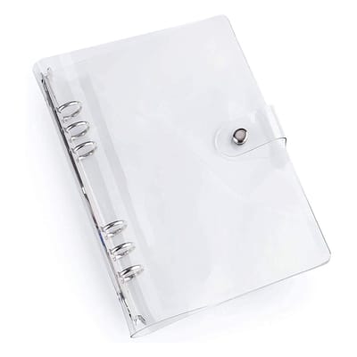 Dailygoods- Ringbandhoes Waterdicht - A5 6 Gaten - PVC Dekking - Persoonlijke Planner - Herbruikbaar - Duurzaam en Makkelijk Schoon te Maken - Notitieboekhoes
