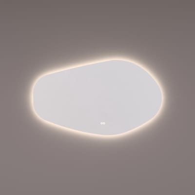 HIPP Design spiegel Organisch 120 x 70 cm - Indirecte LED Verlichting + Spiegelverwarming + Kleurenwissel + Touch Dimmer