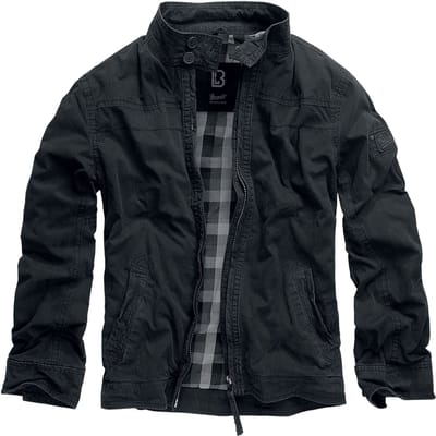 Brandit Tussenseizoensjas - Yellowstone - S tot 5XL - voor Mannen - zwart