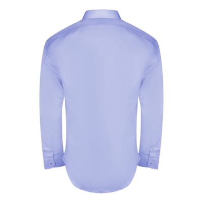 Aquascutum effen wit overhemd met logo en lange mouwen