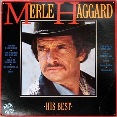 LP MERLE HAGGARD - Zijn Beste MCA5573 MCA Records 1985 VS Country/Folk Gebruikt white