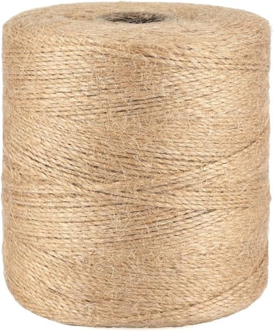 Burlap Touw 500 m Bruin, 1.5 mm Jute Touw voor Tuinieren, Creatieve Klussen en Decoratie, Duurzaam en Veelzijdig Gebruik