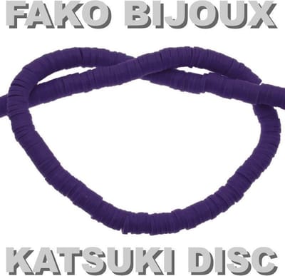 Fako Bijoux - Katsuki Disc Kralen - Polymeer Kralen - Surf Kralen - Kleikralen - 6mm - 350 Stuks - Donkerpaars