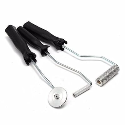 Dailygoods- Lamineerrol Set van 3 - Aluminium Lamineerrol - Duurzaam - Verbetering van Stevigheid - Efficiëntie van Constructie - Voor Glasstaal - Lamineer Gereedschap