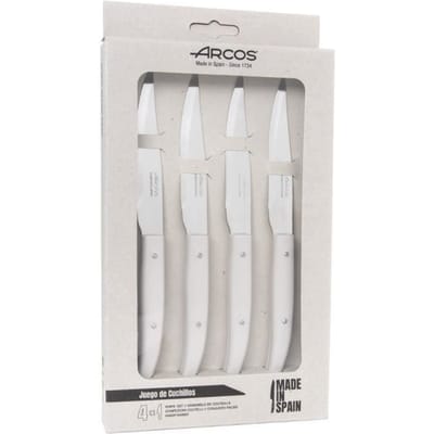 Steakmessen - ARCOS - Set van 4 - Lemmet van NITRUM® roestvrij staal - Ergonomisch handvat - 110/230 mm