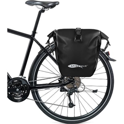 15L/25L Fiets Kofferbak Tas Waterdichte Fiets Achterdrager Tas Achterzitje Fiets Fietstas Rugzak 15L zwart
