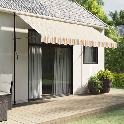 vidaXL - Vervangingsdoek - voor - luifelrok - gestreept - 350 - cm - meerkleurig