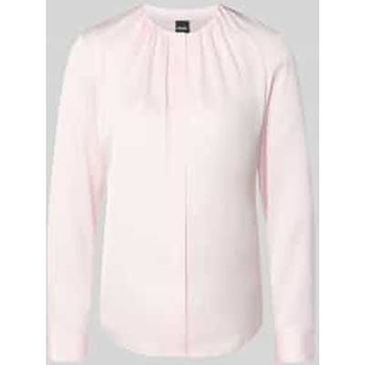 Regular fit blouse met lange mouwen van zijdemix model 'BANORAH'