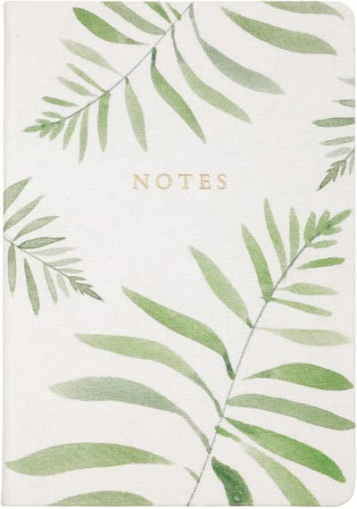 Eccolo notitieboek - Linen Fern - lijn - ca15x20cm - EC-HC401C