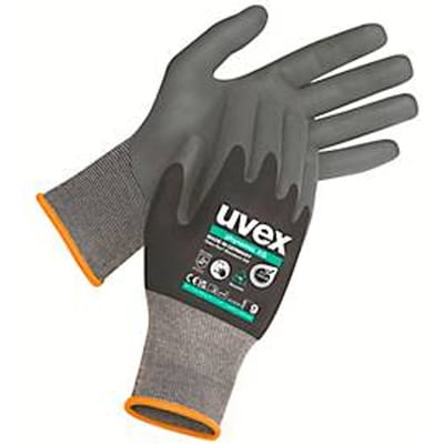 uvex phynomische XG-werkhandschoenen, EN 388 4 1 2 1 X, polyamide/elastaan, zwart, maat 12, 10 paar