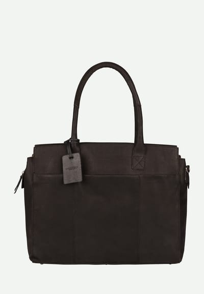Burkely Fundamentals Vintage Doris Laptopbag 15.6'' - Laptoptas - Volwassenen - Zwart