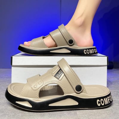 Herenpantoffels Zomersandalen EVA Lichte Dikke Zolen Strandschoenen voor Volwassenen Antislip Open Teen Sandalen voor Buiten 38-39