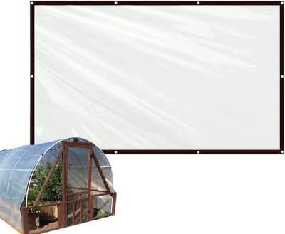 Transparant Zeil - Robuust Dekzeil - Buiten Beschermen - Waterdicht Geweven Ontwerp - 200 x 600 cm - Transparant