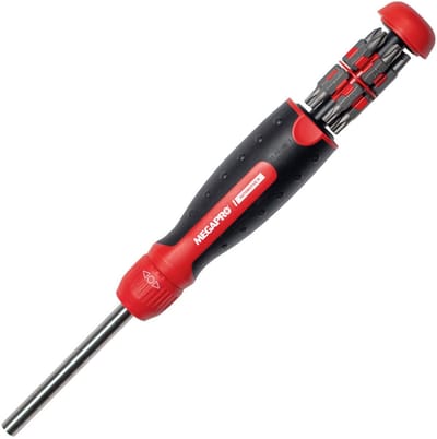 Megapro 13-in-1 Automotive Ratelschroevendraaier – Multibit Schroevendraaierset – Voor Auto-onderhoud, Garagewerk en Reparatie