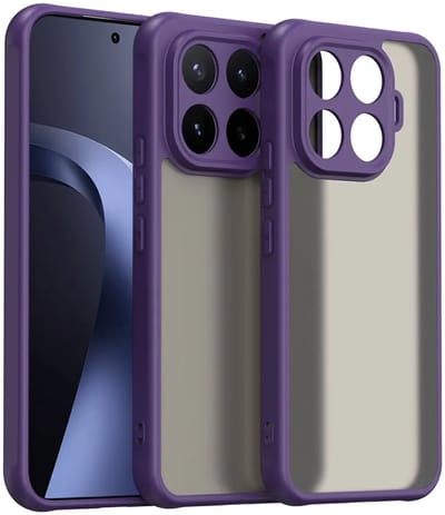 Hoesje geschikt voor Xiaomi 17T Pro - Phonesta AirFrost Semi-Transparante Back Cover - Mat Paars