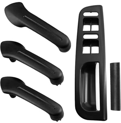 Schakelaar frame afdekking - Interieur bekleding - Auto Bescherming - Eenvoudige Installatie - 5-delige set - Zwart