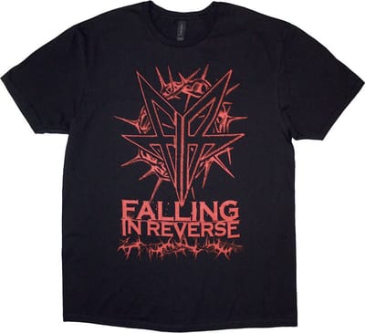 Falling In Reverse - Thorns Heren T-shirt - M - Zwart