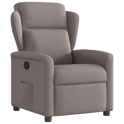 Uitklapbare fauteuil, Kleur taupe, Bekleed met stof