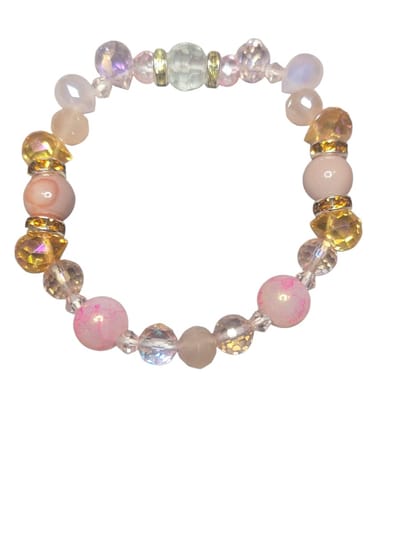 Luxe rose kralen armband