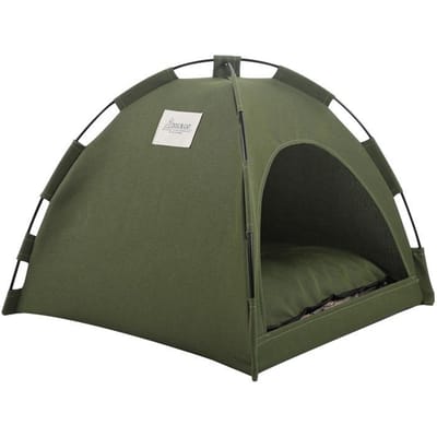 Zomerse Koelmat Buiten Huisdierennest Tent Ademend Opvouwbaar Effen Kleur Eenvoudig Huisdierkooi M: 40 * 40CM